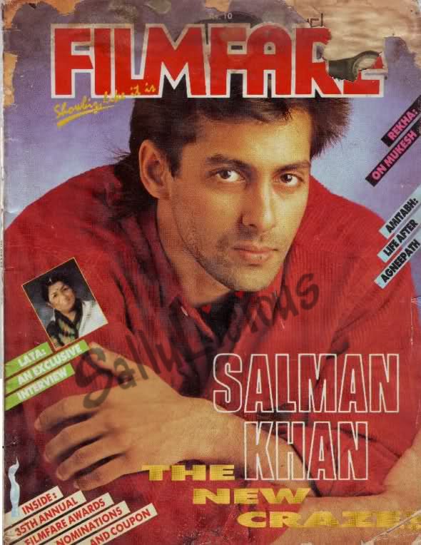 FILMFARE magazine side cover January 1990