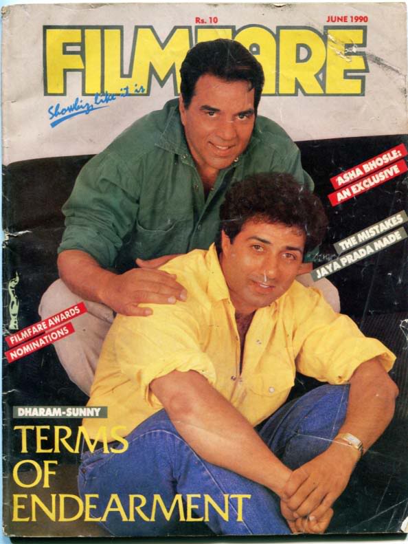 FILMFARE magazine side cover June 1990