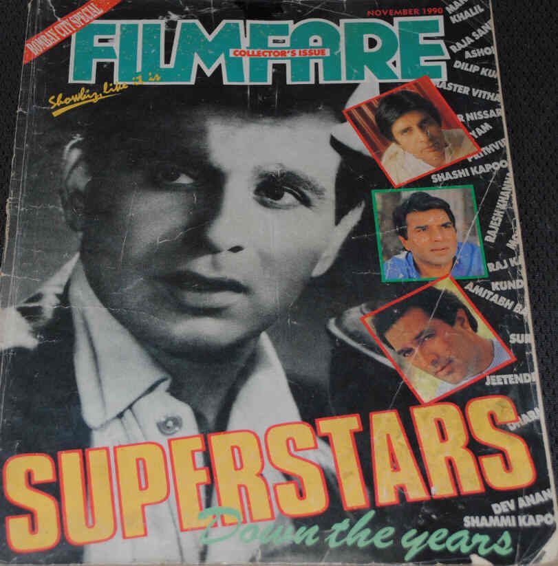 FILMFARE magazine side cover November 1990