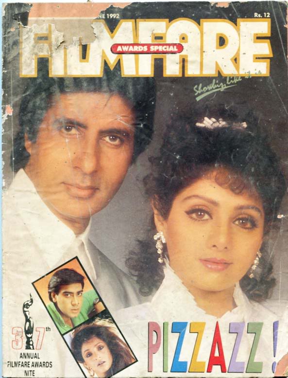 FILMFARE magazine side cover June 1992