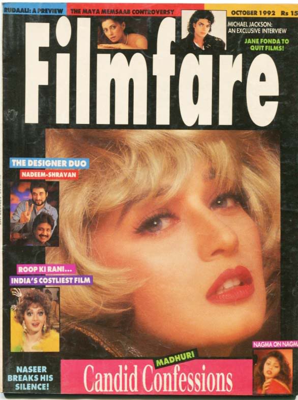FILMFARE magazine side cover October 1992