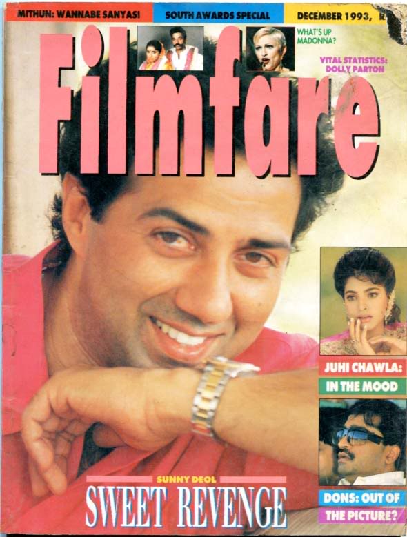 FILMFARE magazine side cover December 1993
