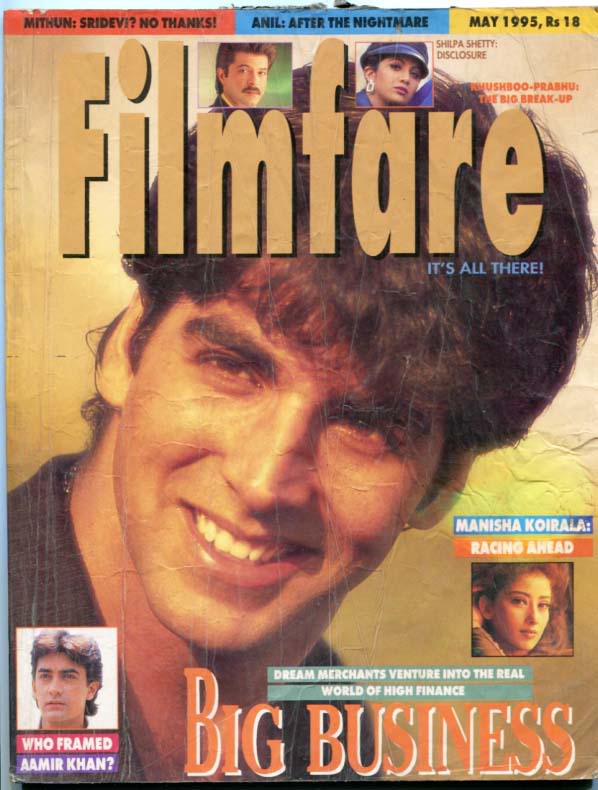 FILMFARE magazine side cover May 1995