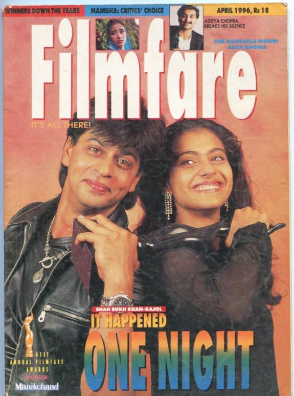 FILMFARE magazine side cover April 1996