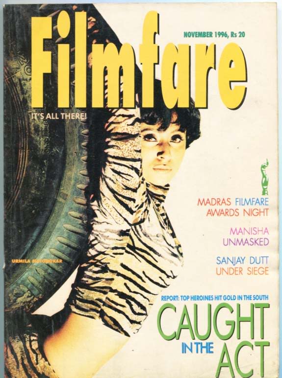 FILMFARE magazine side cover November 1996