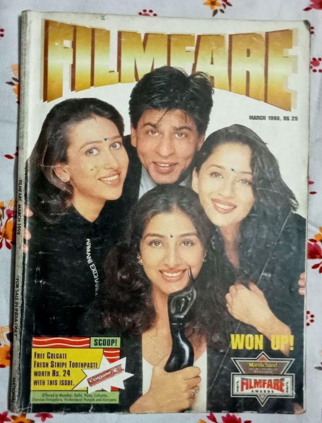 FILMFARE magazine side cover March 1998