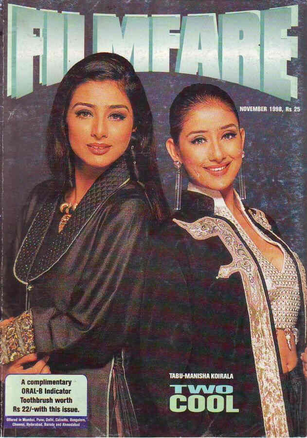 FILMFARE magazine side cover November 1998