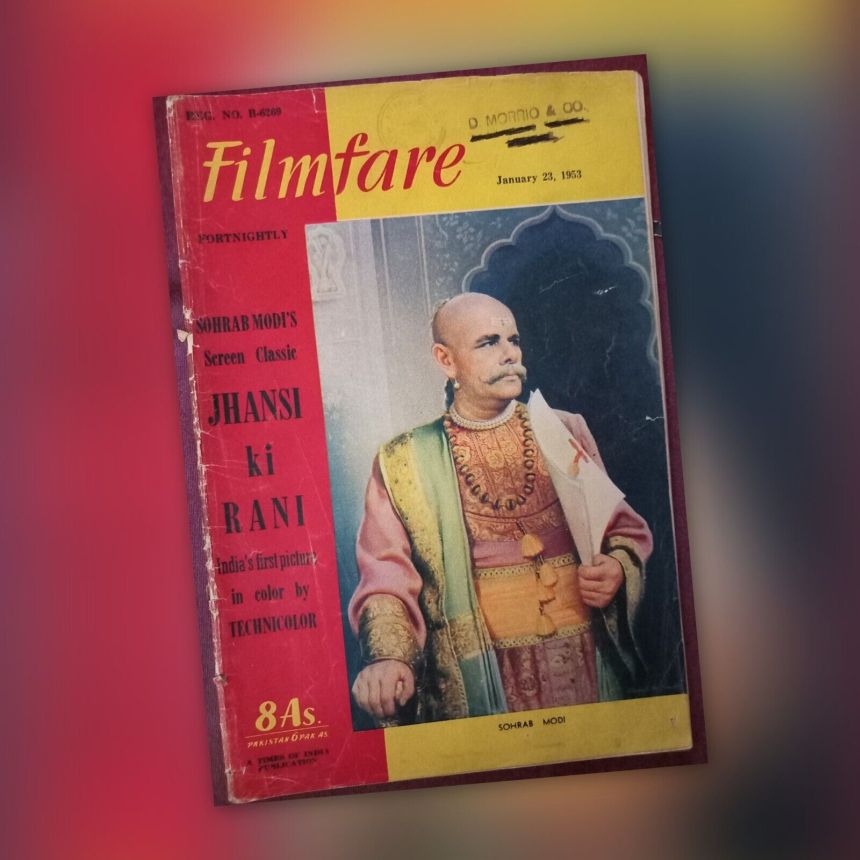 FILMFARE magazine side cover 23 January 1953