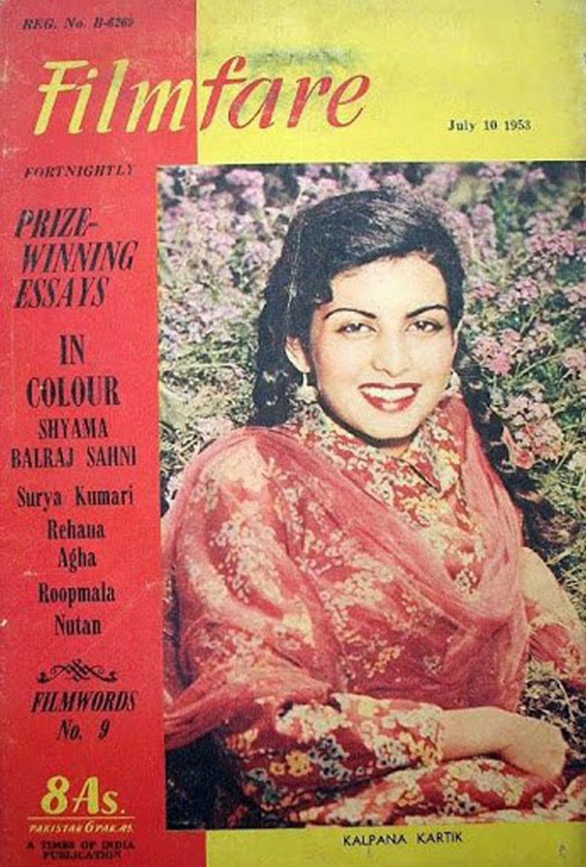 FILMFARE magazine side cover 10 July 1953
