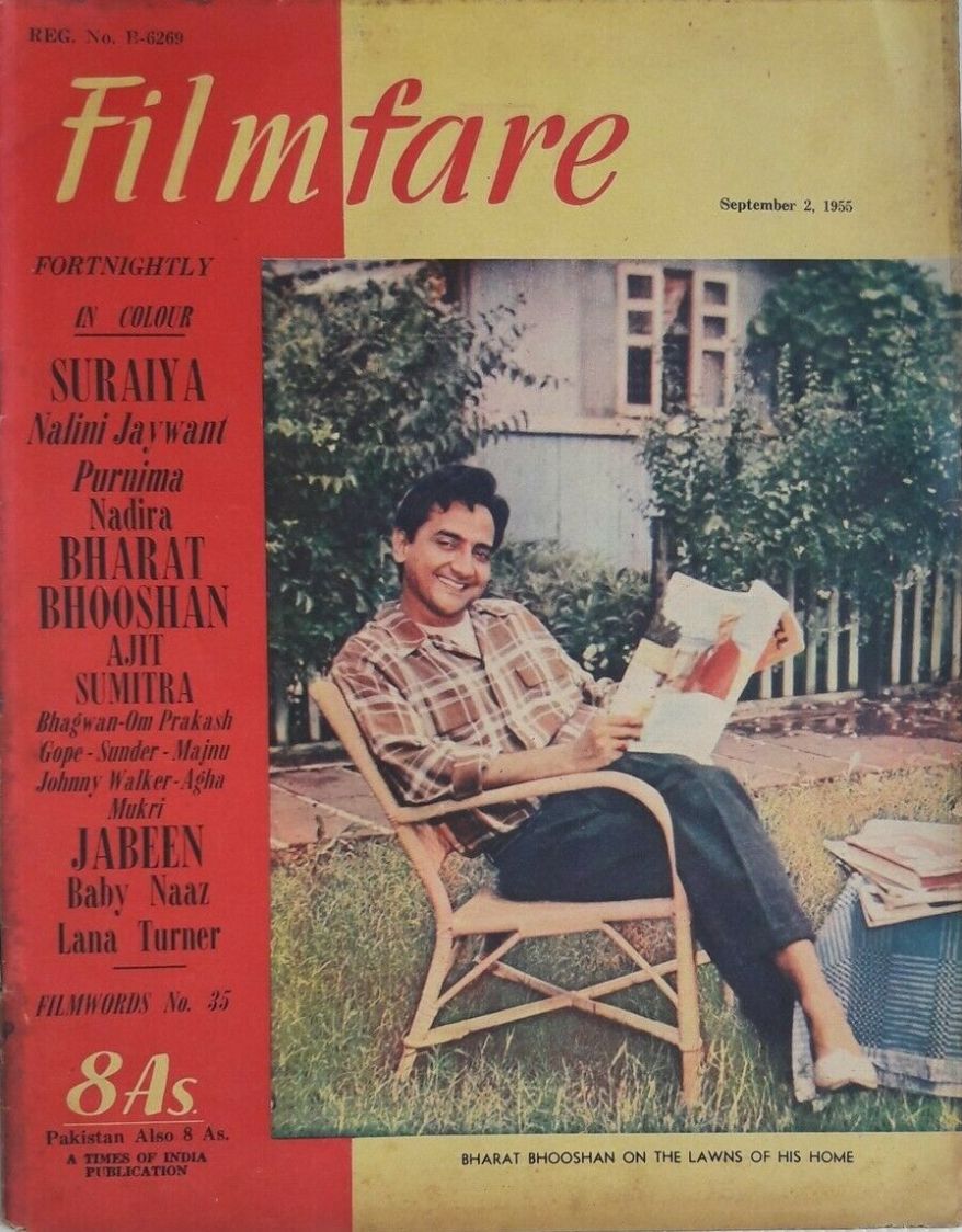 FILMFARE magazine side cover 2 September 1955
