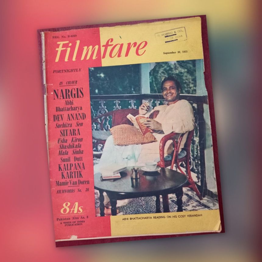 FILMFARE magazine side cover 30 September 1955