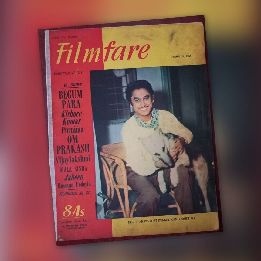 FILMFARE magazine side cover 28 October 1955