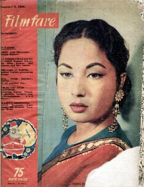 FILMFARE magazine side cover 2 January 1959