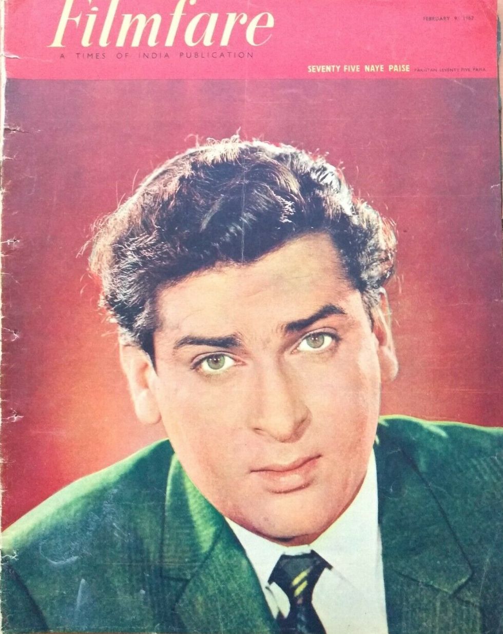 FILMFARE magazine side cover 9 February 1962