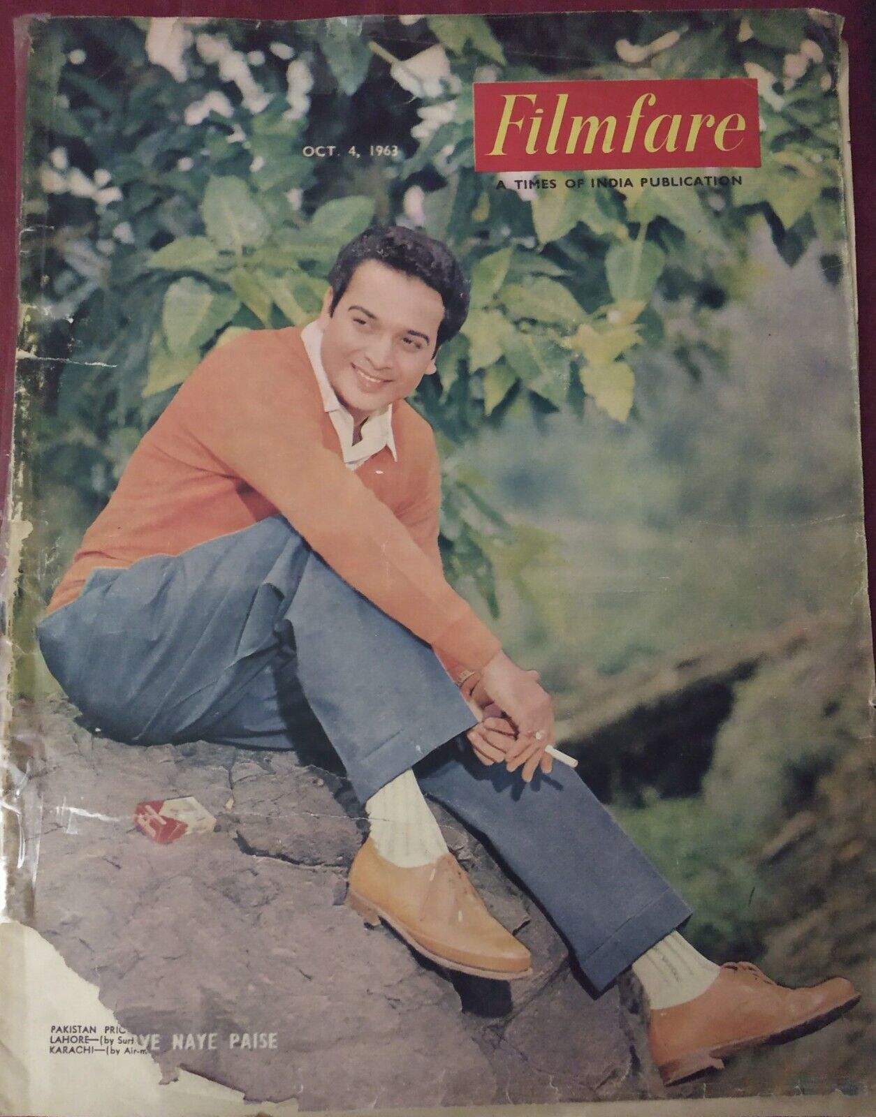 FILMFARE magazine side cover 4 October 1963