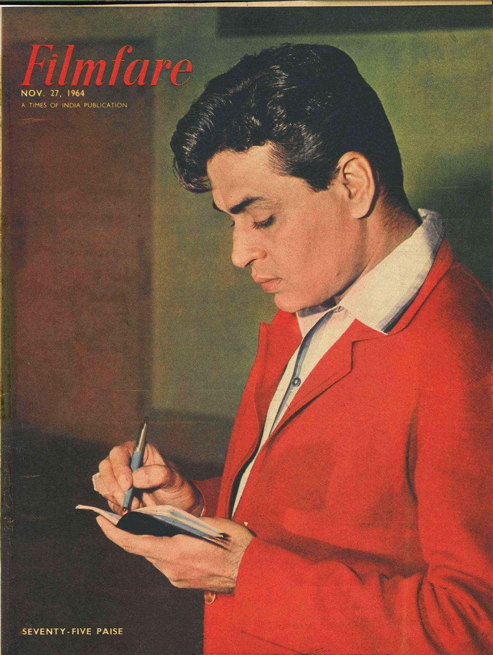 FILMFARE magazine side cover 27 November 1964