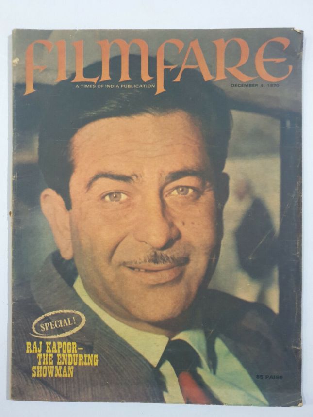 FILMFARE magazine side cover 4 December 1970