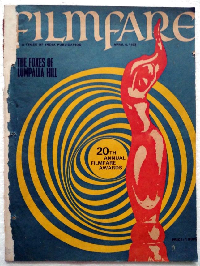 FILMFARE magazine side cover 6 April 1973