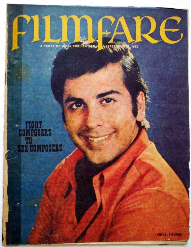 FILMFARE magazine side cover 21 September 1973