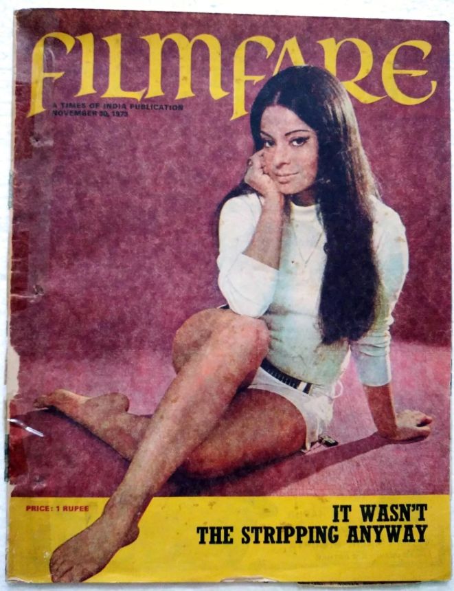 FILMFARE magazine side cover 30 November 1973
