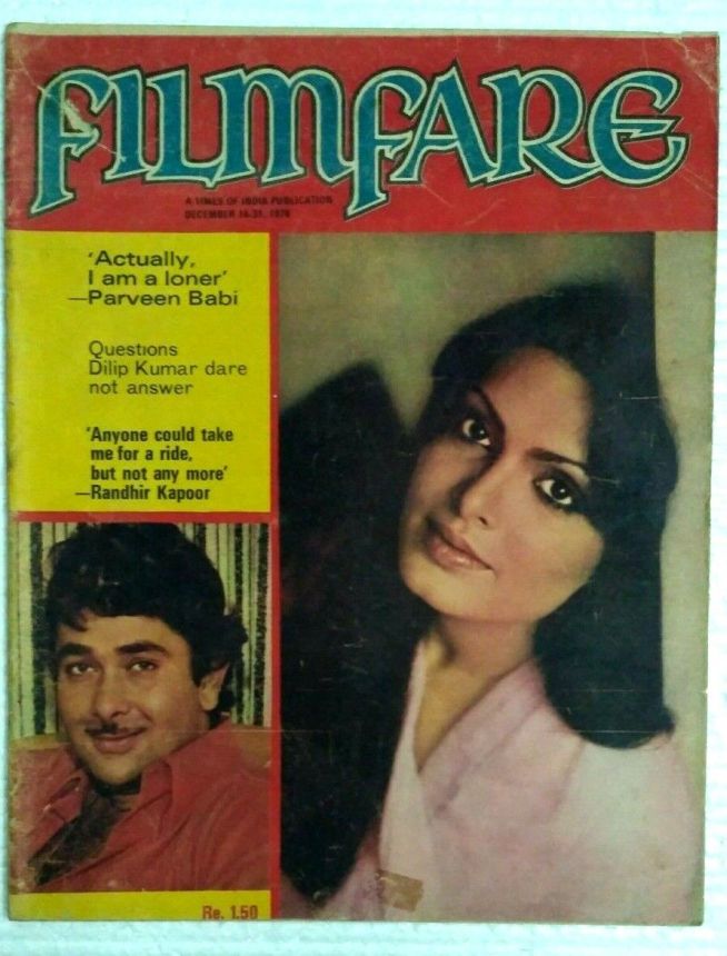 FILMFARE magazine side cover 16 December 1978