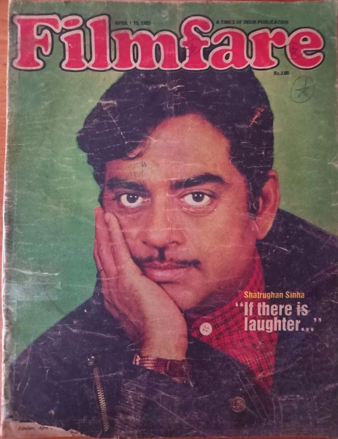 FILMFARE magazine side cover 1 April 1983