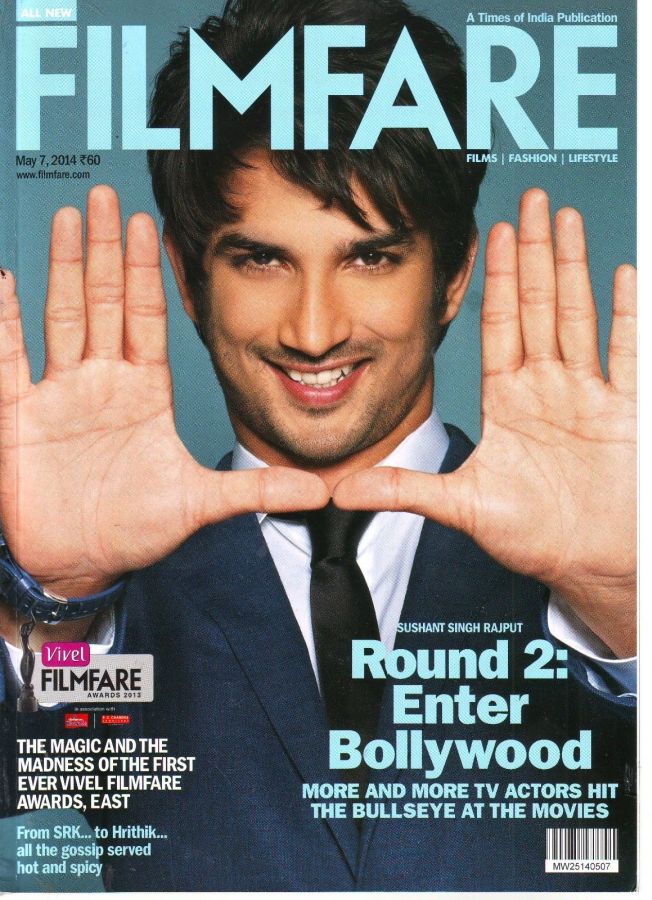 FILMFARE magazine side cover 7 May 2014