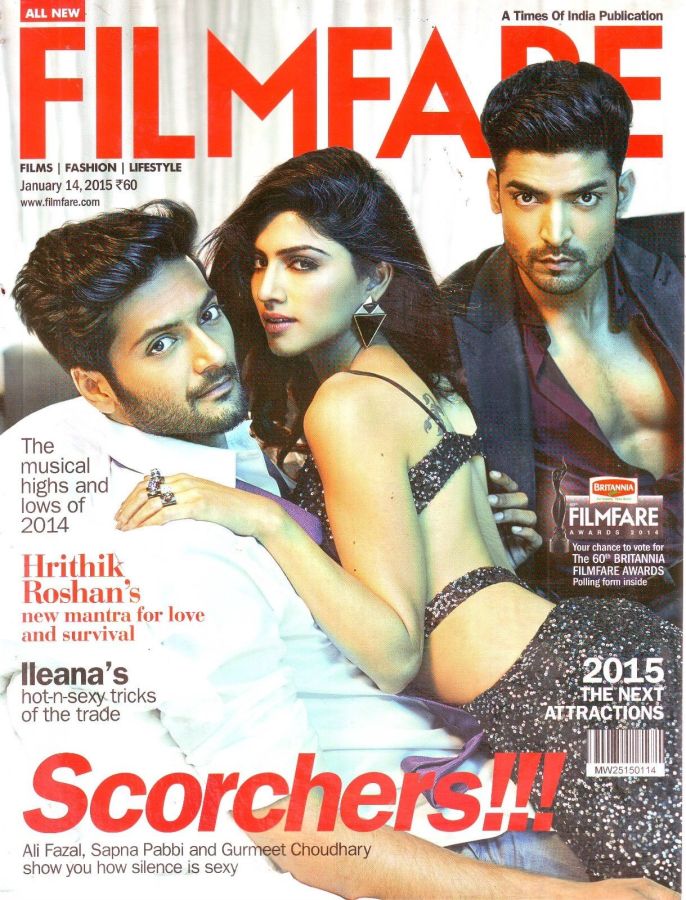 FILMFARE magazine side cover 14 January 2015