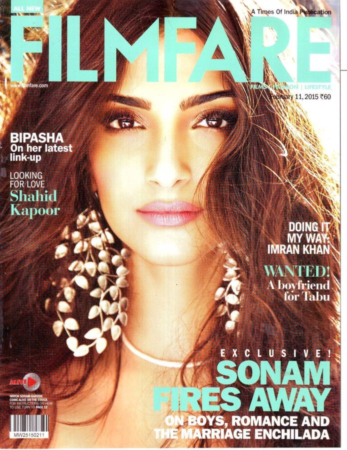 FILMFARE magazine side cover 11 February 2015
