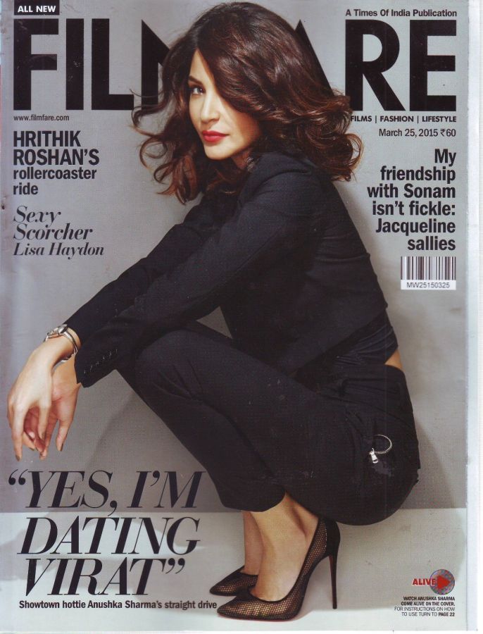 FILMFARE magazine side cover 25 March 2015