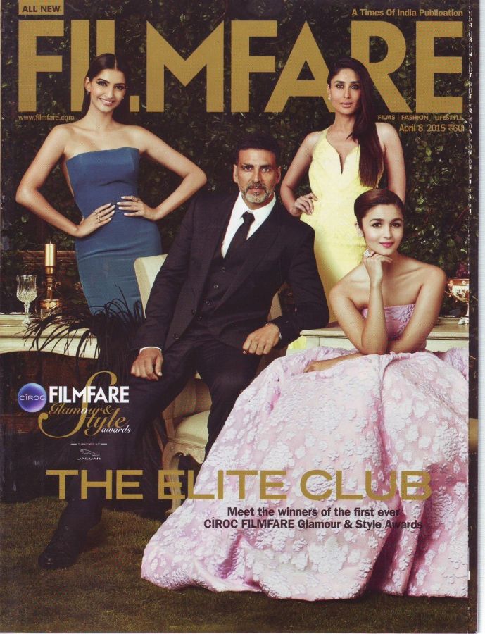 FILMFARE magazine side cover 8 April 2015
