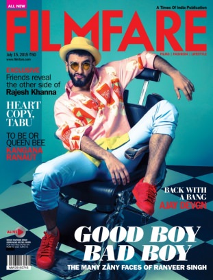 FILMFARE magazine side cover 15 July 2015
