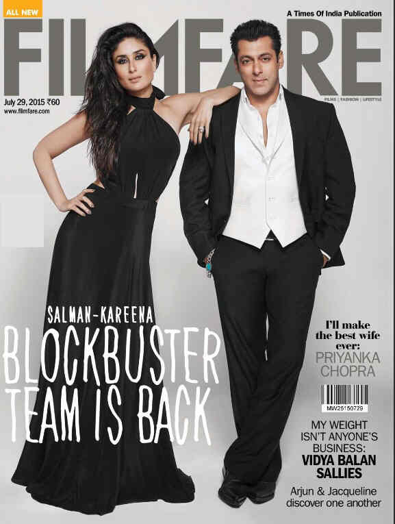 FILMFARE magazine side cover 29 July 2015
