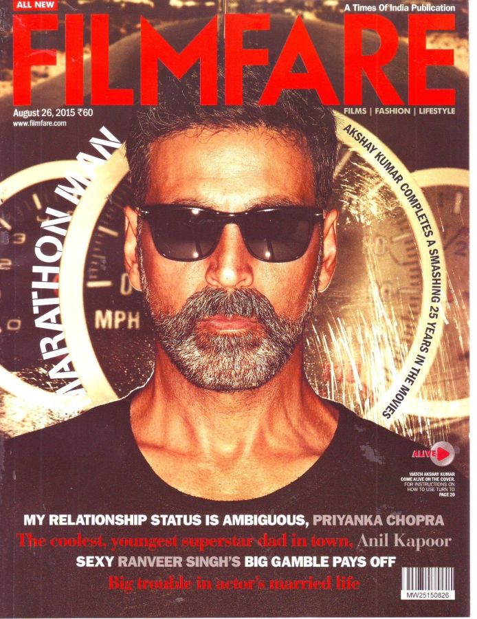FILMFARE magazine side cover 26 August 2015