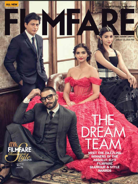 FILMFARE magazine side cover 13 January 2016