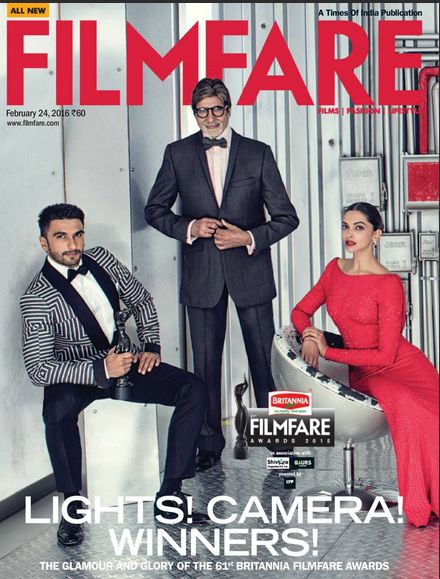 FILMFARE magazine side cover 24 February 2016