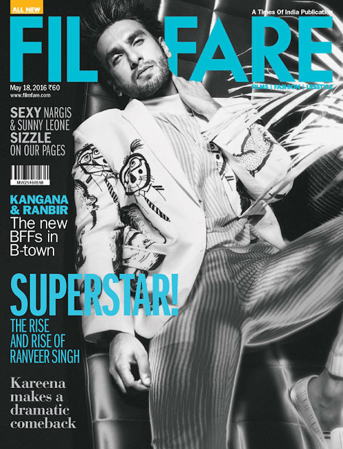 FILMFARE magazine side cover 18 May 2016
