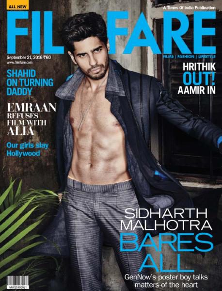 FILMFARE magazine side cover 21 September 2016