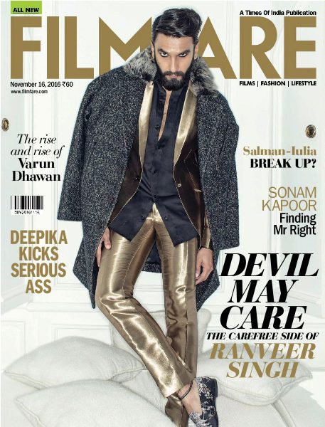 FILMFARE magazine side cover 16 November 2016