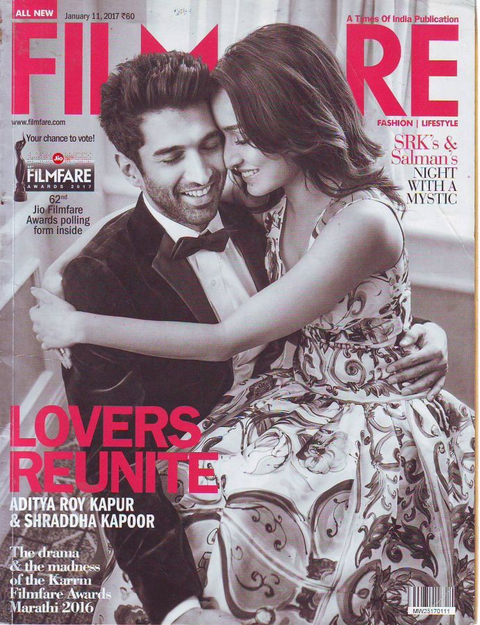 FILMFARE magazine side cover 11 January 2017