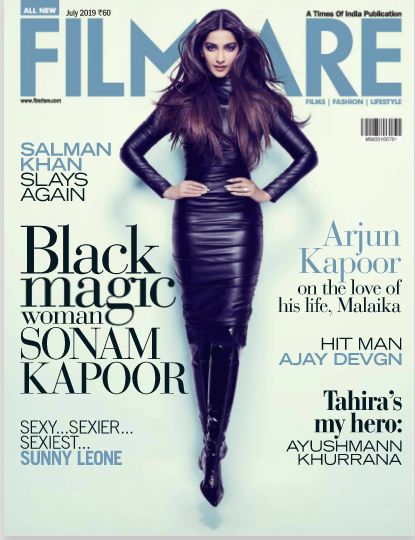 FILMFARE magazine side cover  July 2019