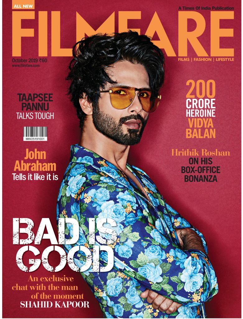 FILMFARE magazine side cover  October 2019