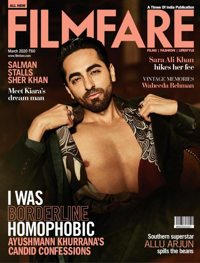 FILMFARE magazine side cover  March 2020