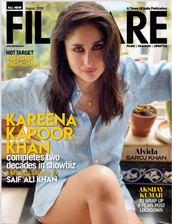 FILMFARE magazine side cover  August 2020