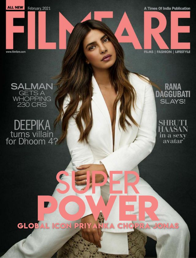 FILMFARE magazine side cover  February 2021