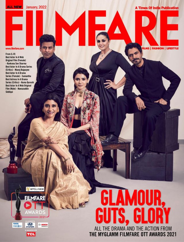 FILMFARE magazine side cover  January 2022