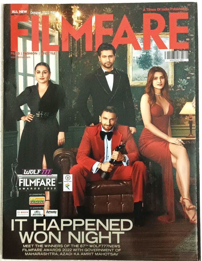 FILMFARE magazine side cover  October 2022
