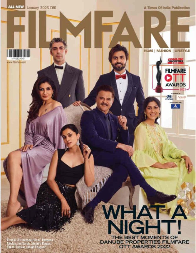 FILMFARE magazine side cover  January 2023