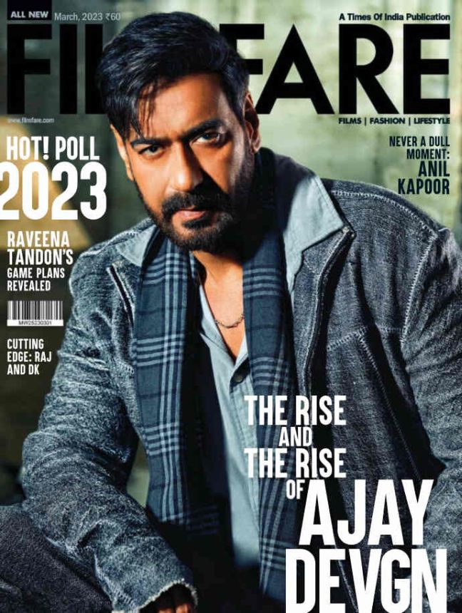 FILMFARE magazine side cover  March 2023