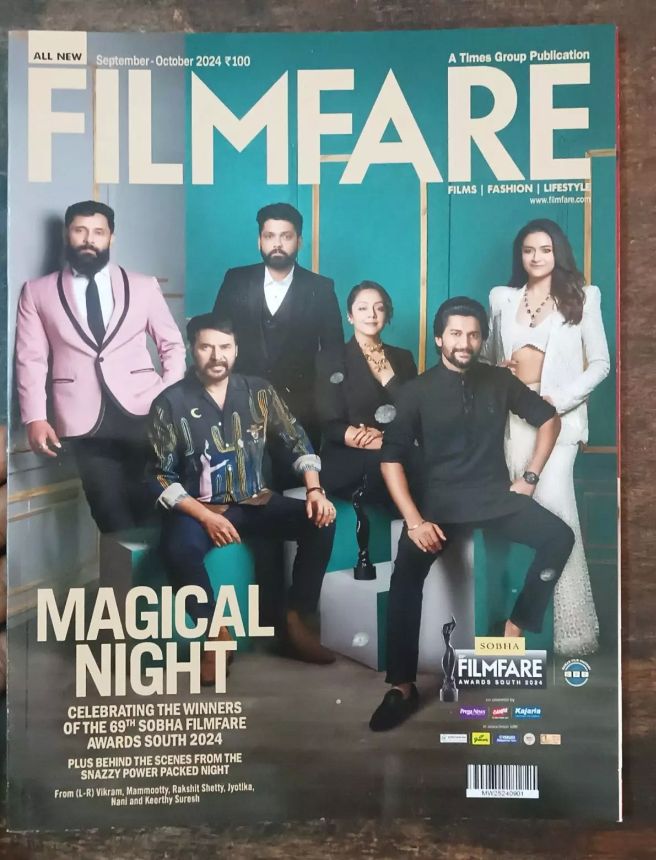 FILMFARE magazine side cover  September/October 2024
